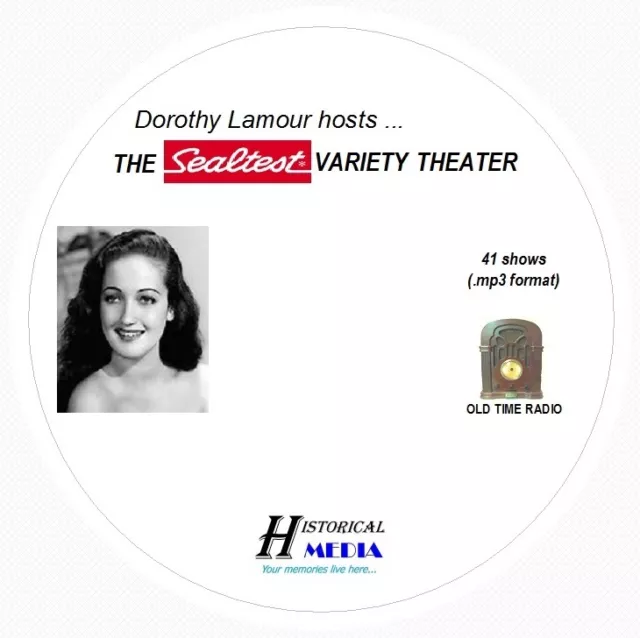 SEALTEST VARIETY THEATER - 41 Shows Old Time Radio In MP3 Format OTR On 1 CD