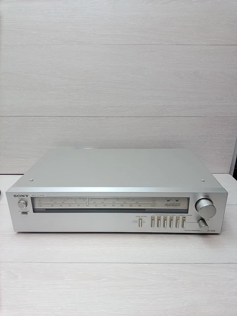 RECEPTEUR AM/FM TUNER RADIO DIGITAL VINTAGE 1980 SONY ST-J55L