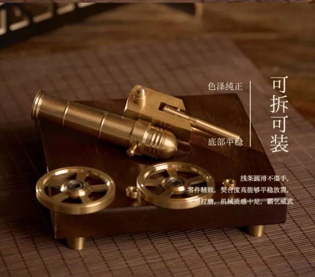 4 inch Brass cannon Miniature Cannon detachable part Can set off firecracker