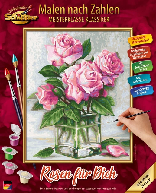 SCHIPPER MALEN NACH Zahlen Meisterklasse Klassiker - Rosen für Dich EUR