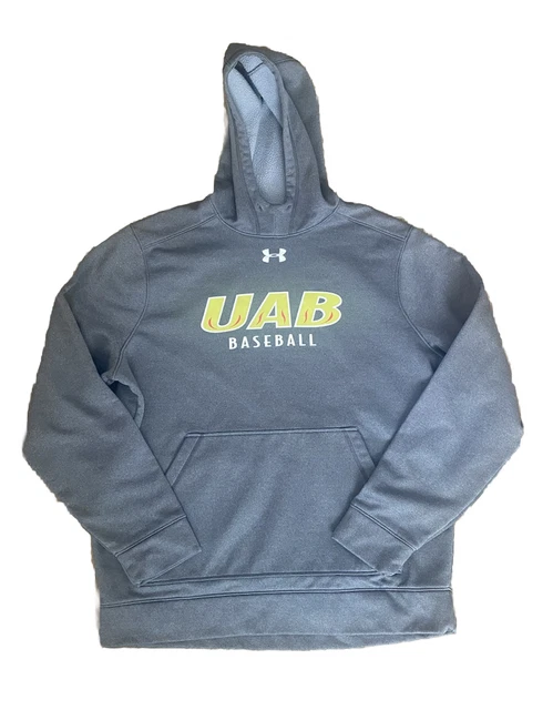 UAB Baseball Gray Under Armor Hoodie. Size X-Large.
