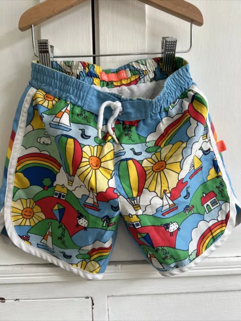 Jools Oliver Little Bird Boys Swim Shorts 5-6 Years Multi Print