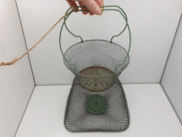 Nasse à Poissons Ancienne MAILLINOX Vintage - Panier Métal Pêche Rétro #D450 Occasion