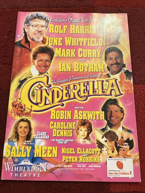 Pantomime Programme PANTOMIME CINDERELLA PROGRAMME, Ian Botham,June Whitfield,Mark curry £5 ...