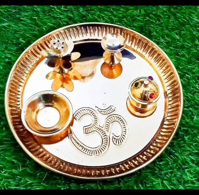 Traditionelle Messing-Diya Öllampe Für Puja & Aarti – Handgefertigt, 7,6x5,1 Cm, Geschenk Für Zuhause