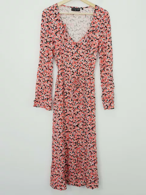 THE FIFTH LABEL | Womens Floral Print Long Sleeve Dress [ Size AU 6 ]