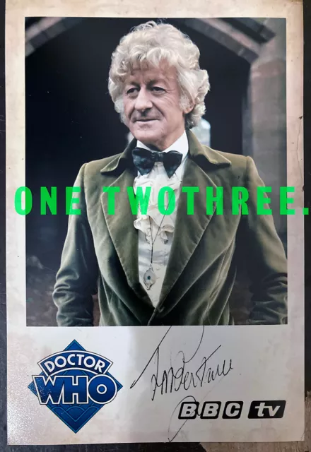 Jon Pertwee Doctor Who Signed Pre-Printed Photo