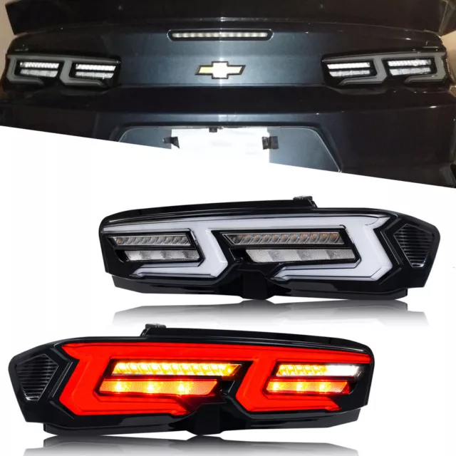 LED TAIL LIGHTS for Chevrolet Camaro Chevy 20192024 SS ZL1 Animation