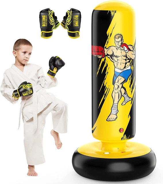 Punching Bag for Kids, 66" Larger Stable Boxing Bag, Inflatable Kids Punching Ba