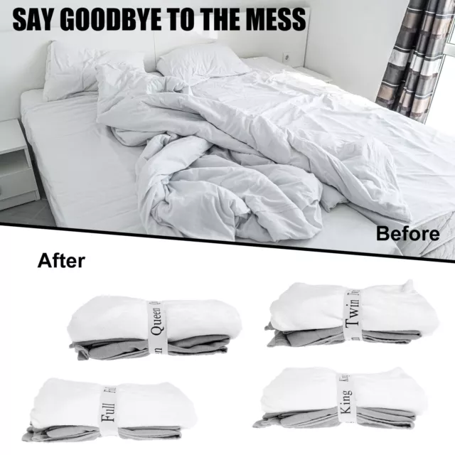 12Pcs Bed Sheet Organizer Bands Set Elastic Bedding Straps King Full Twin Queen✌