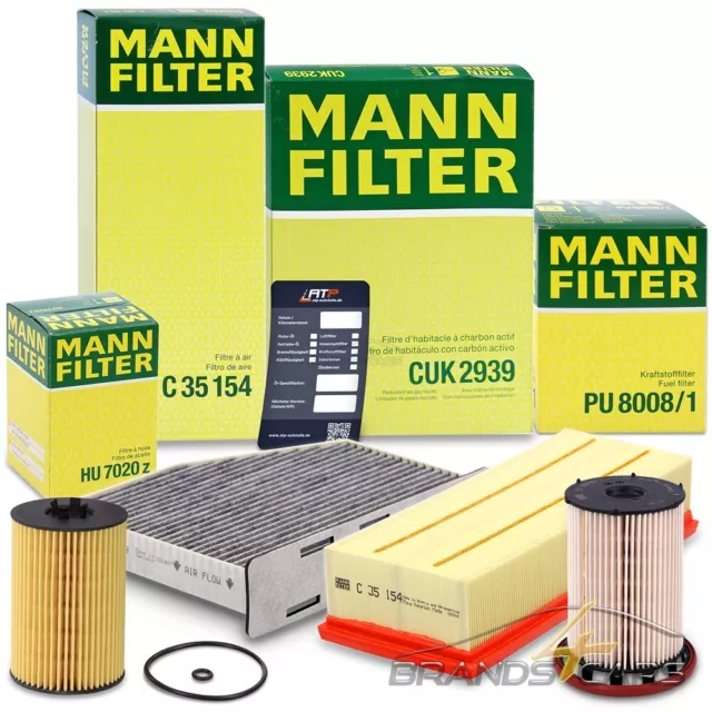 Mann-Filter Inspektionspaket Set B Für Audi Q3 Vw Tiguan Seat Alhambra 2.0 Tdi