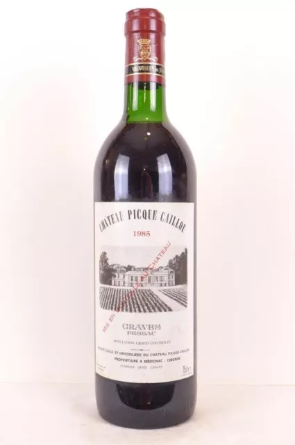 graves château picque caillou rouge 1985 - bordeaux