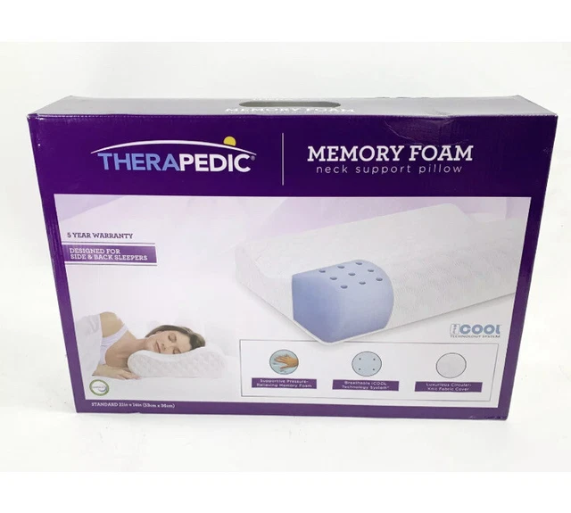 https://www.picclickimg.com/OJwAAOSwaZhgF2Q4/Therapedic-Memory-Foam-Neck-Support-Pillow-New-Open.webp