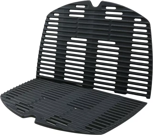 Uniflasy Cooking Grates for Weber Q100 Q200 Q300 Cast Iron Grates Replacement