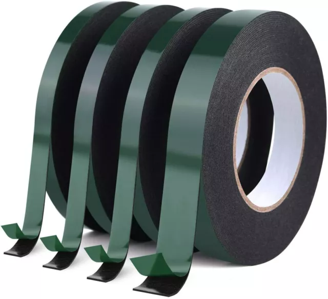 Double Sided Tape Heavy Duty Adhesive Strong Sticky Tape Black Foam Body Trim