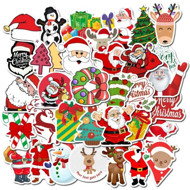 Stickers Decorative Sticker Home Decoration Santa Claus Snowman Pattern