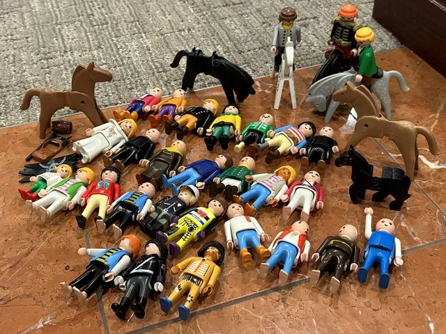 Playmobil Geobra Mixed Lot 37 Horses Knights Indian Cowboy People Vintage Toy Eu Playmobil Geobra Mixed Lot 37 Horses Knights Indian Cowboy People Vintage Toy Eu