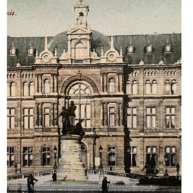 2 1910s Litho Postcard Lot Belgium Arlon, M.Orban de Xivry, Antwerp L’ Athéneé