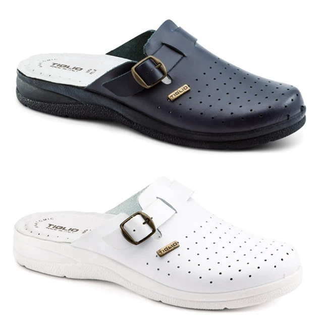 Pantoufles En Cuir Véritable Pour Homme – Taille 40-46 – Fait Main – Semelle Antidérapante – Neuf