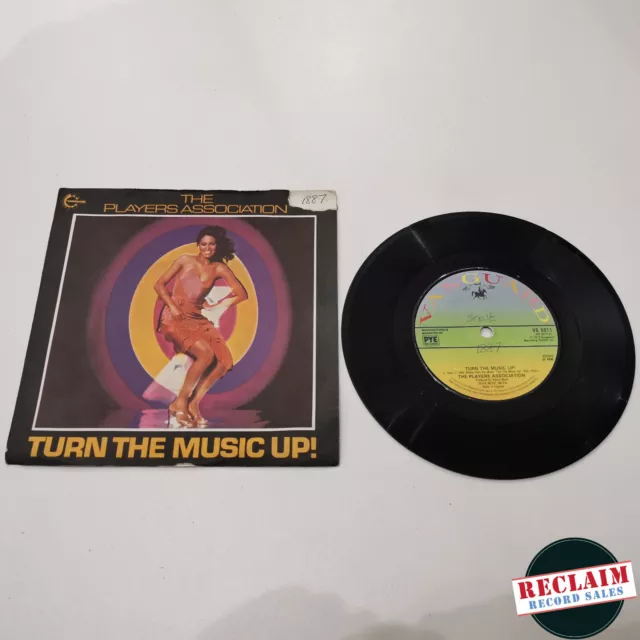 the players association turn the music up 7" vinyl record very good condition