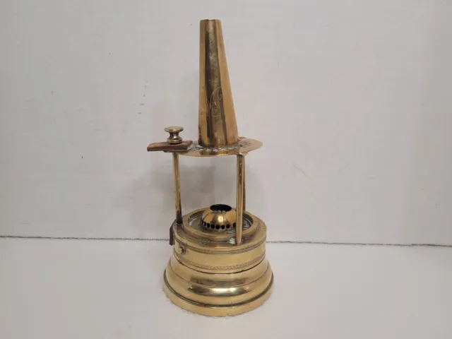Protector Lamp Co Brass Miners Lamp Lantern ECCLES Sole Makers *Model 819 RARE*