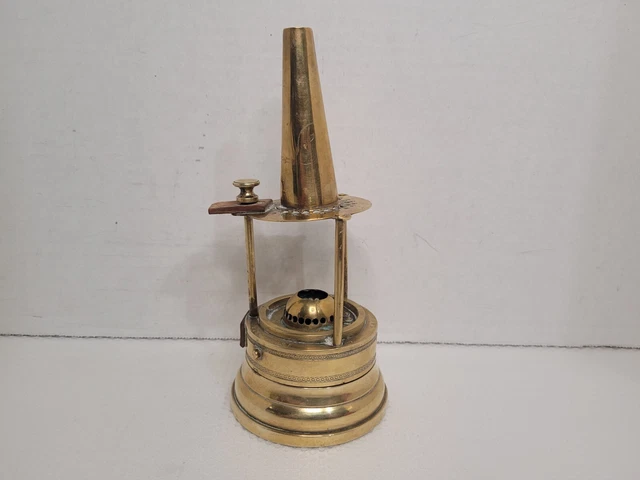Protector Lamp Co Brass Miners Lamp Lantern ECCLES Sole Makers *Model 819 RARE*