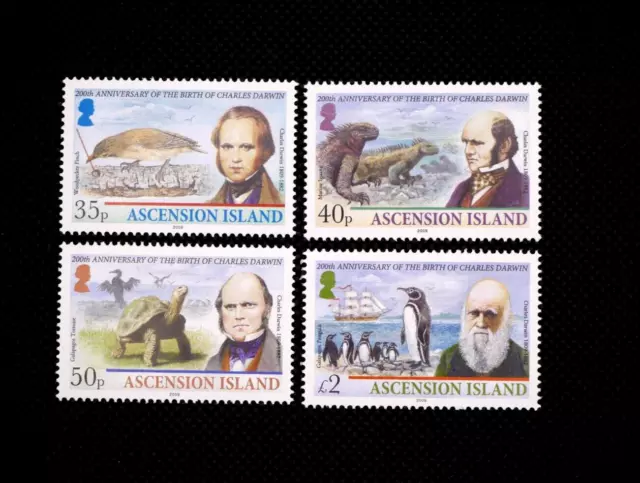 ASCENSION - 2009 - Charles Darwin - set of 4 - SG1056/9 - MNH