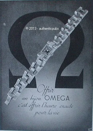 Publicite Omega Montre Bijou Signe Rene Ravo De 1943 French Ad Advert Pub Watch