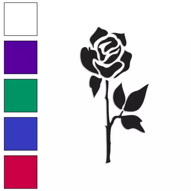 Tribal Rose Flower, Vinyl Decal Sticker, Multiple Colors & Sizes #589