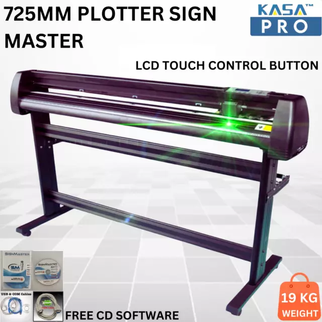 VINYL CUTTER Plotter 725mm Plotter SIGN MASTER Cutting Optical Eye Laser Pointer