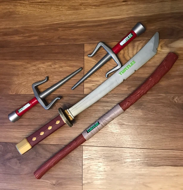 TEENAGE MUTANT NINJA Turtles TMNT Weapons Bo Staff, Sai, Katana Sword