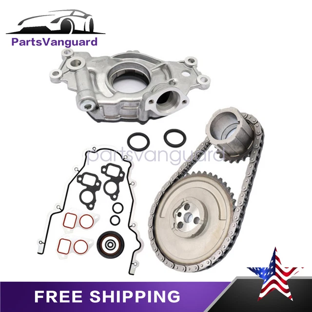 LS HIGH VOLUME Oil Pump Change Kit with Gaskets+Timing Chain RTV 5.3L 6