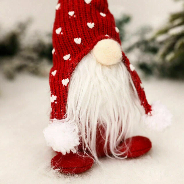 2X Weihnachten Figur Wichtel Figuren Zwerg Gnom Ornamente Geschenk Tisch Deko 5