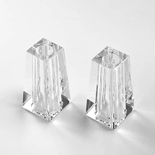Set of 2 Salt and Pepper Shakers Refillable Crystal Seasoning Bottle，for Salt...