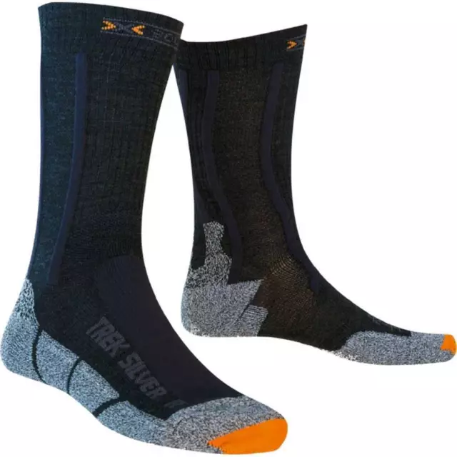 X-socks Trekking Chaussettes de randonnée Argent 35-38