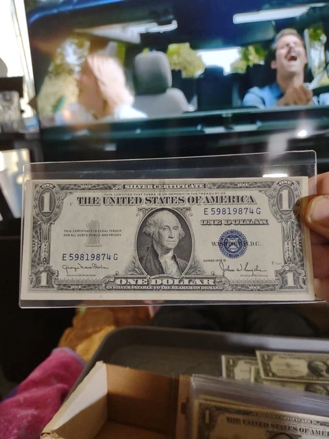Series 1935 D One Dollar Silver Certificate Blue Seal E59819874G