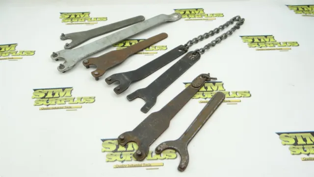 Lot Of 7 Assorted Face Spanner Wrenches 1-1/4" & 1-3/8" Williams