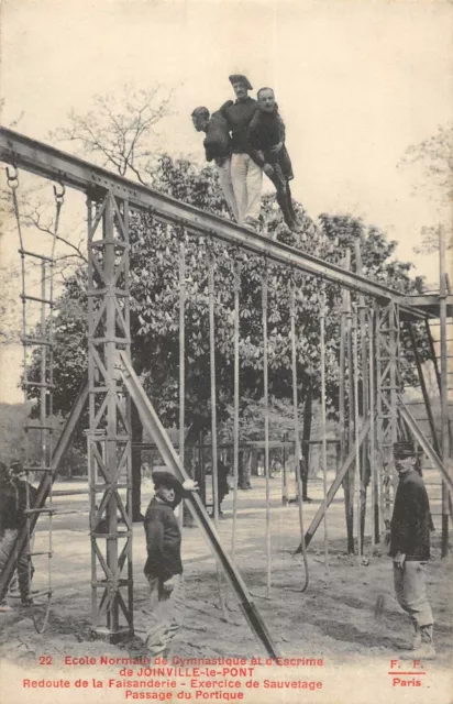 Cpa 94 Joinville Gymnastics School Rescue Portico Passage