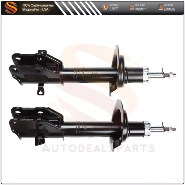 For 2007-2009 Ford Edge & Lincoln MKX Front Pair Struts Bare Shocks Suspensions