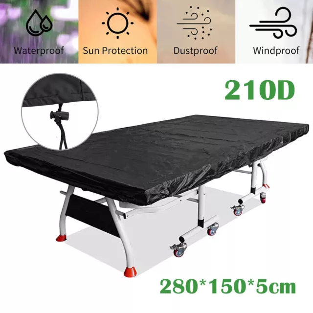 280*150cm Waterproof Dustproof Tennis Table Ping Pong Cover for Indoor & Outdoor 3