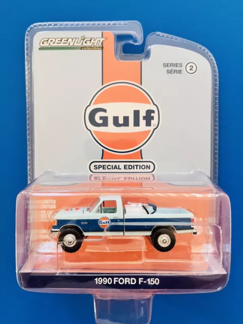 2023 GreenLight Special Edition GULF OIL 1990 FORD F-150 V8 PICKUP TRUCK / UTE