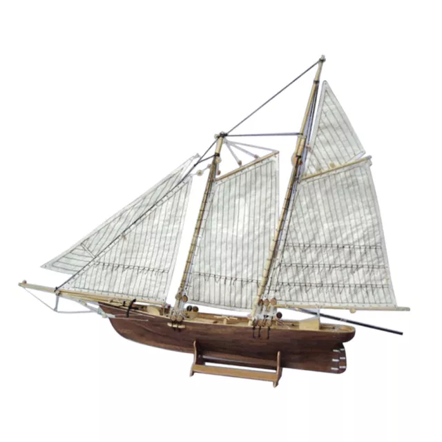 's Cup Sailboat 16" Built Wooden Model Yacht Boat