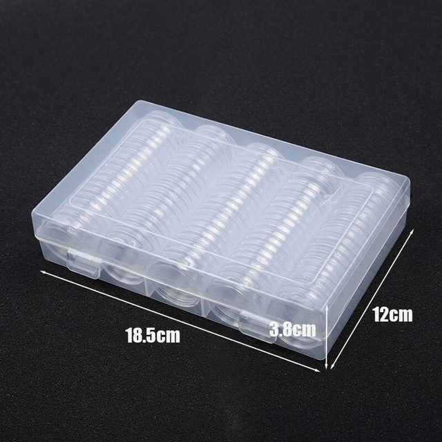 Capsules en plastique pour American Silver Eagle - supports de 41 mm pour pièces de monnaie - lot de 10 / 25 / 50 / 100 / 200 - Canada