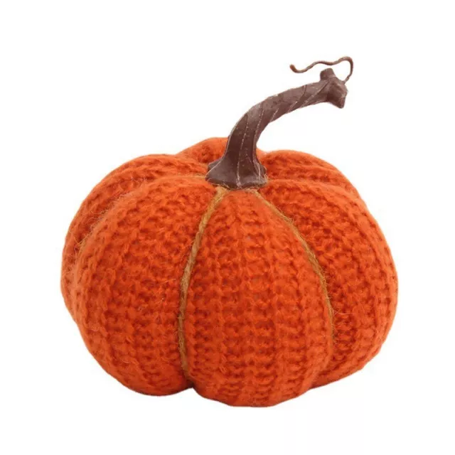 Harvest Festival Thanksgiving Decorative Pumpkin Knitted Fabric Ornament