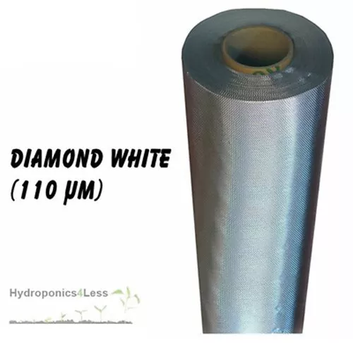 Silver DIAMOND Mylar reflective sheeting film roll hydroponics grow 2 to 100m