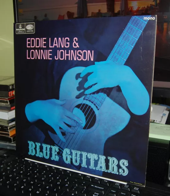 Eddie Lang & Lonnie Johnson.  " Blue Guitars "  Lp Uk 1967 Parlophone.mono. Orig