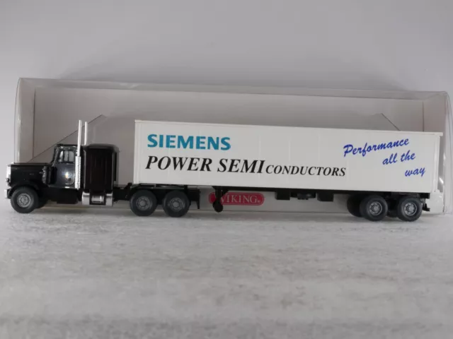 Wiking 1:87 Werbemodell A.S.S LKW Peterbilt Siemens Semiconductor Halbleiter OVP 2