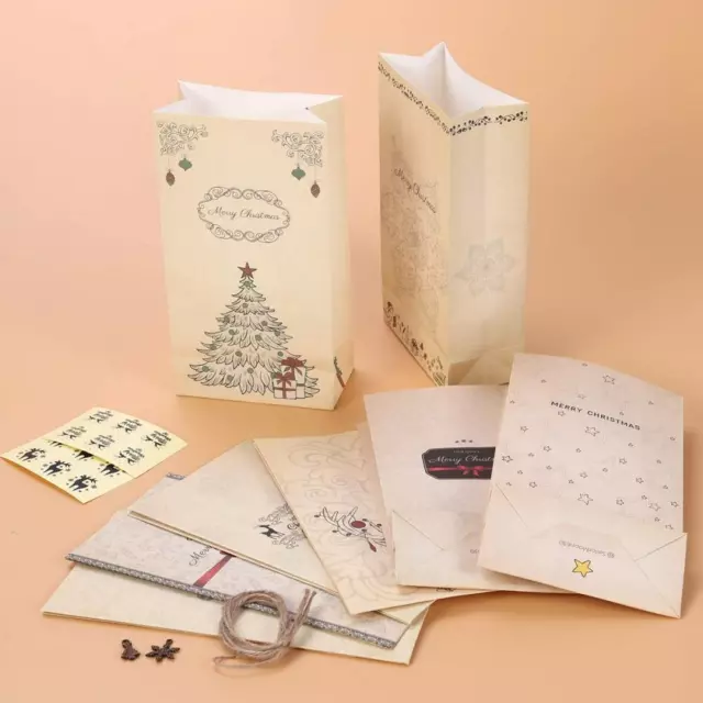 46 Pcs Retro Cookie Bags Candy for Gift Giving Party Treat Xmas Craft Cute
