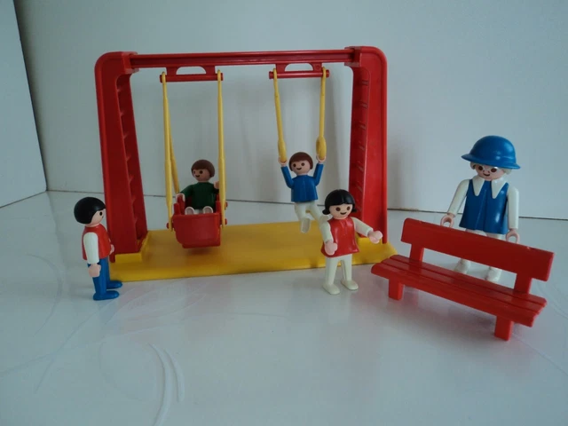 PLAYMOBIL LOT JEUX D’enfants/ Parc Balançoire Vacances École EUR 7,99