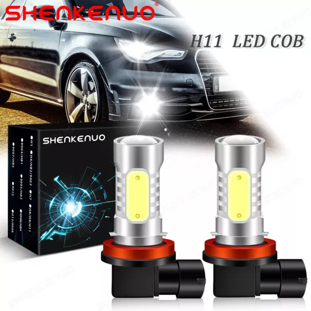 2x H11 White LED Fog Light DRL Bulbs For BMW E71 X6 M E70 X5 E83 F25 X3